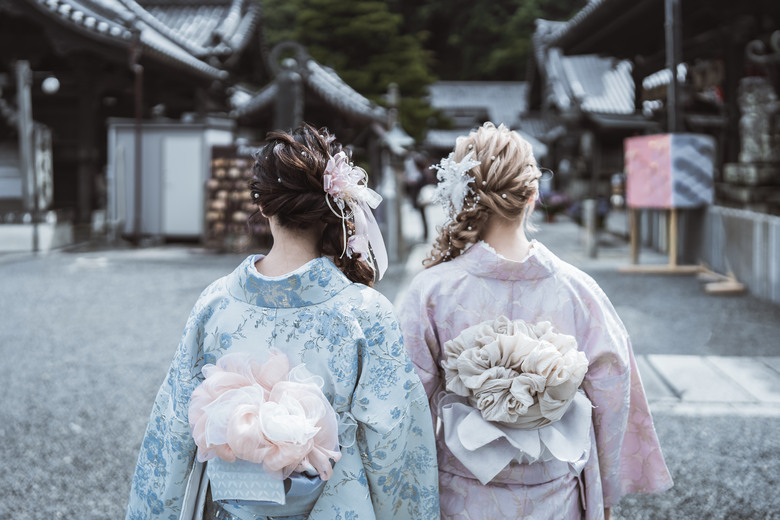 楊谷寺繡球花 - 和服雙女子漫遊 Kyoto