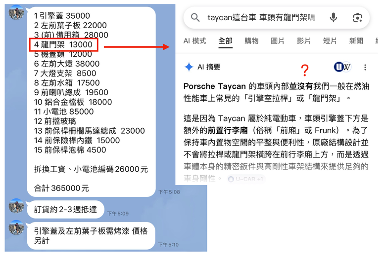 台中大里 知名保時捷維修 新發汽車 涉嫌詐欺消費者 把消費者當笨蛋耍