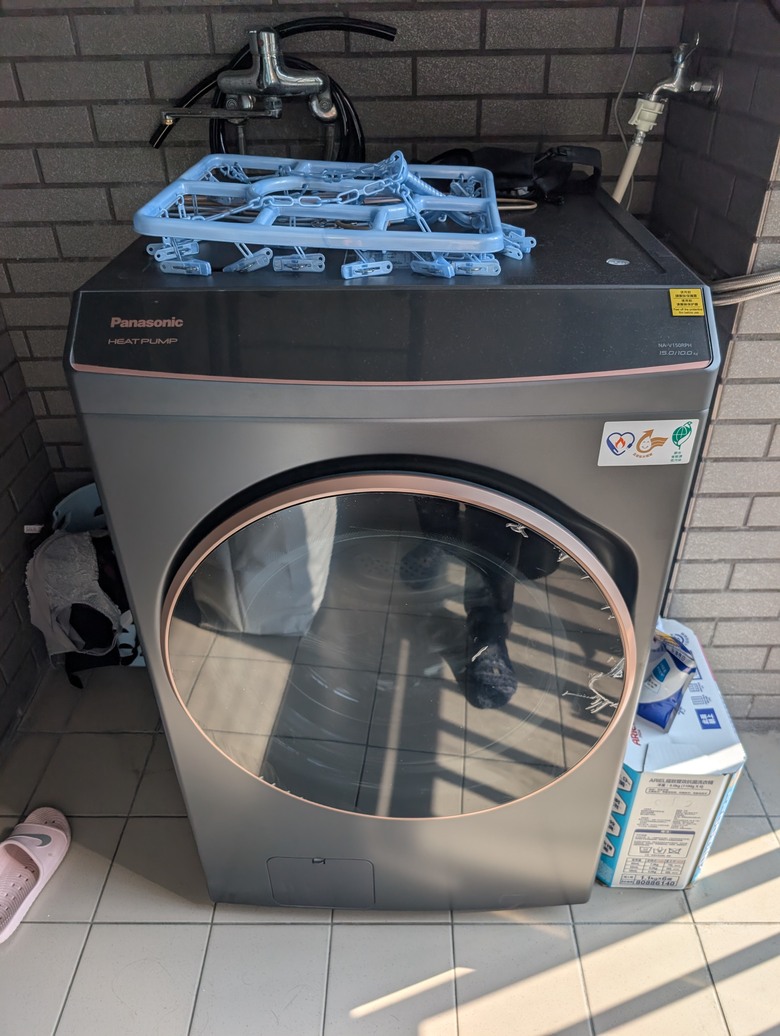 Panasonic 15公升熱泵式洗衣機 NA-V150RPH-K［洗+烘，一次完成］