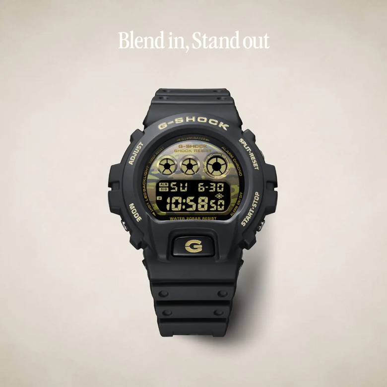 開箱：G-SHOCK 黑金迷彩 DW-6900CF