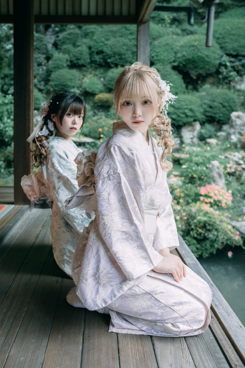 楊谷寺繡球花 - 和服雙女子漫遊 Kyoto