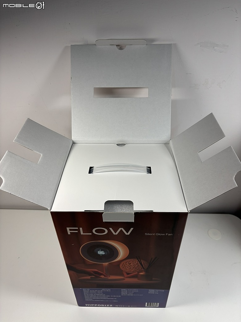 點我看大圖 HIPPORIZZ 河馬引力 ·Flow 靜音微光風扇開箱評測|辦公桌降溫神器,安靜到讓你忘記它在轉