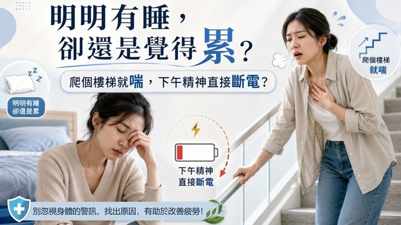 不是只有累！身體高耗能部位「續航力變差」恐是能量代謝拉警報