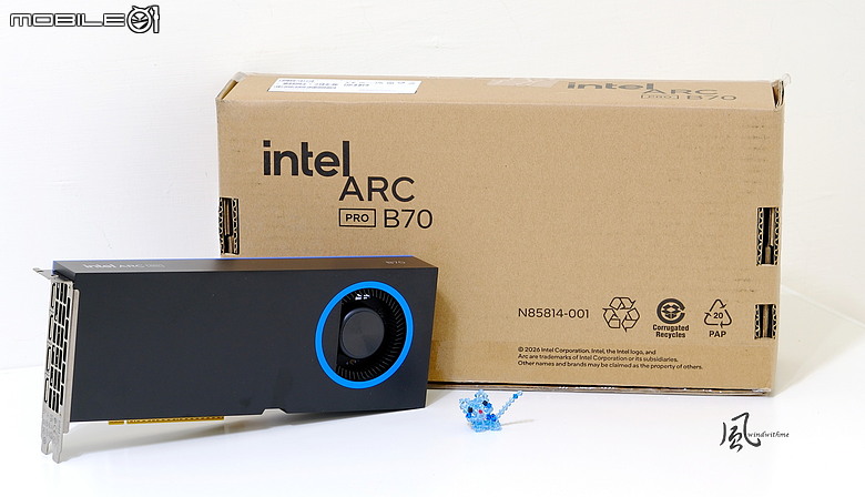 點我看大圖 最平價32GB顯卡:Intel Arc Pro B70開箱與OpenClaw龍蝦使用心得