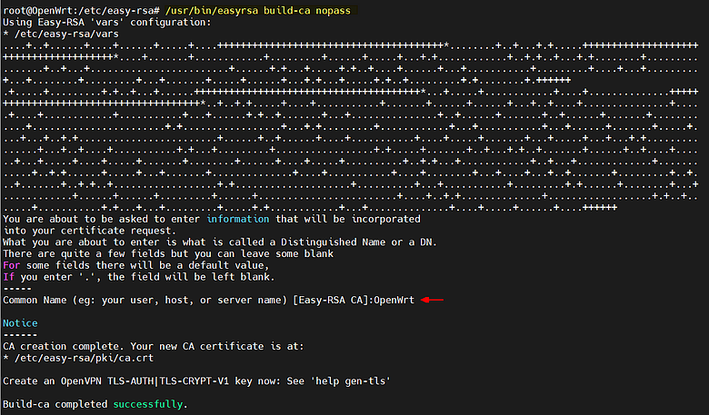 OpenWrt 建置 OpenVPN