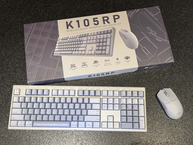 IROCKS K105RP 鍵鼠組開箱：高剪刀腳打字真的順手