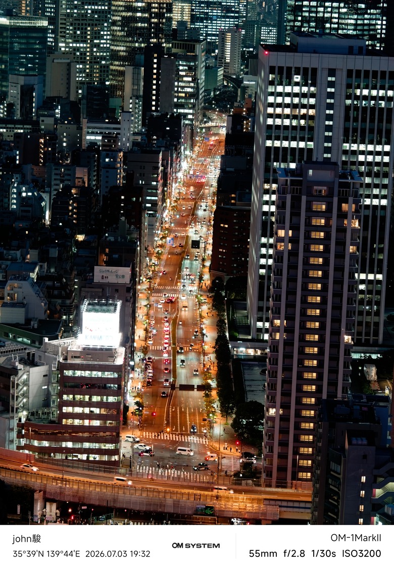 再看一次東京第一日(清澄庭園、藍瓶咖啡、OMSYSTEM PLAZA、炸牛排元村、東京鐵塔)(OM SYSTEM OM-1II、OM-3、OM-5II、TG-7)