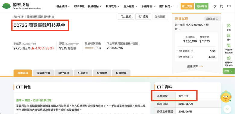 00881、00735兩檔科技ETF攤開一次比較