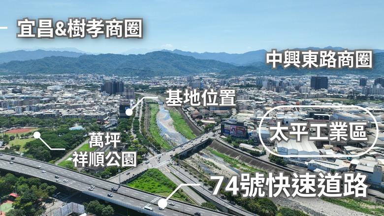 🌟 太平【1~3房首購新案】2房雙衛浴 河岸第一排 與萬坪公園為鄰 雙語學區 首購價格均質宅 空拍分享