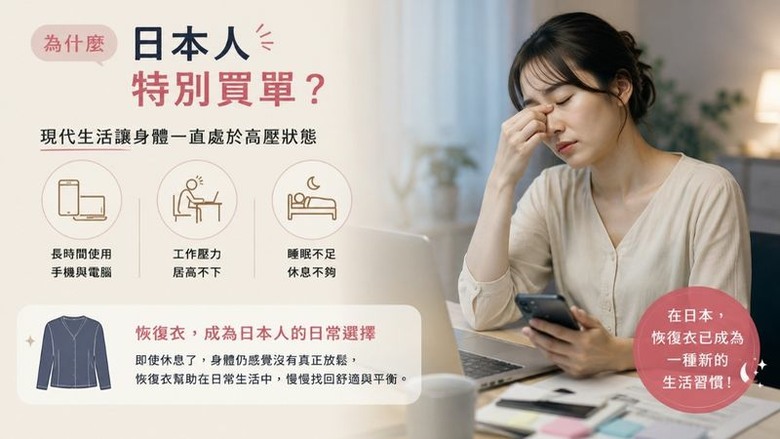 日本人瘋穿「恢復衣」睡覺？專家解析機能服飾與健康趨勢