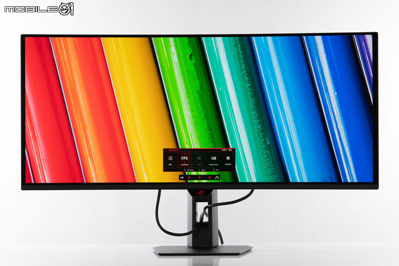 點我看大圖 ROG STRIX OLED XG34WCDMS 電競螢幕開箱實測 34 吋寬曲面與 280Hz 高更新率帶來流暢沉浸感受