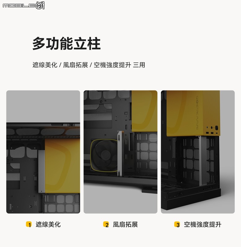 方正造型海景小機殼 幾何未來 Model 3 哪吒