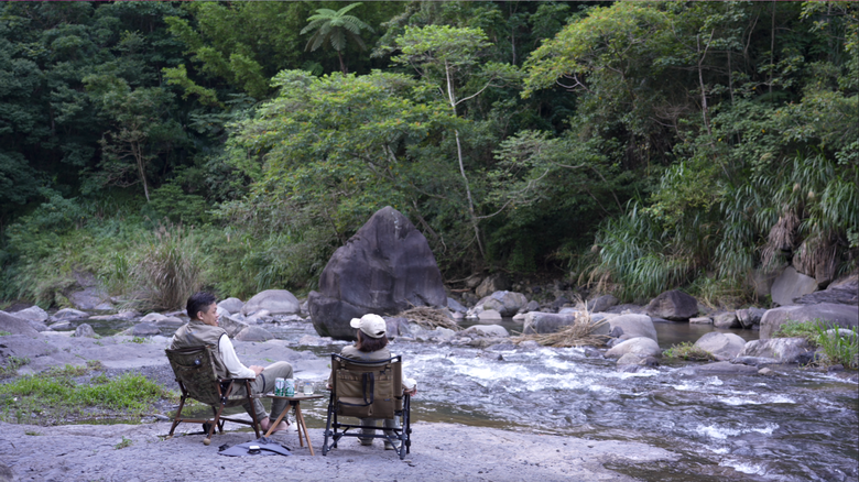 颱風前夕的夏露｜往山裏走、往溪裏去｜陽光滿滿的夏天，怎能不露 #熊老大露營區