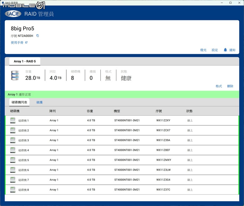 LaCie 8big Pro5 Thunderbolt 5 外接硬碟陣列開箱體驗 兼具超大容量與高速傳輸的儲存選擇