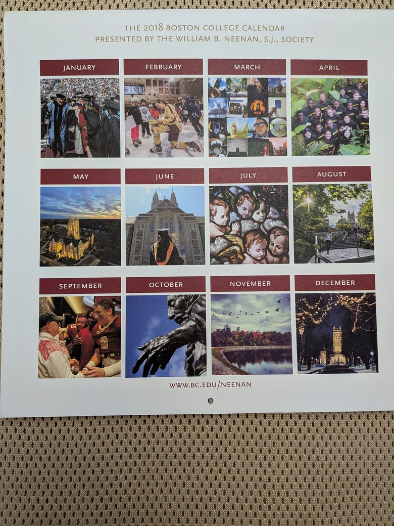 美國波士頓學院月曆