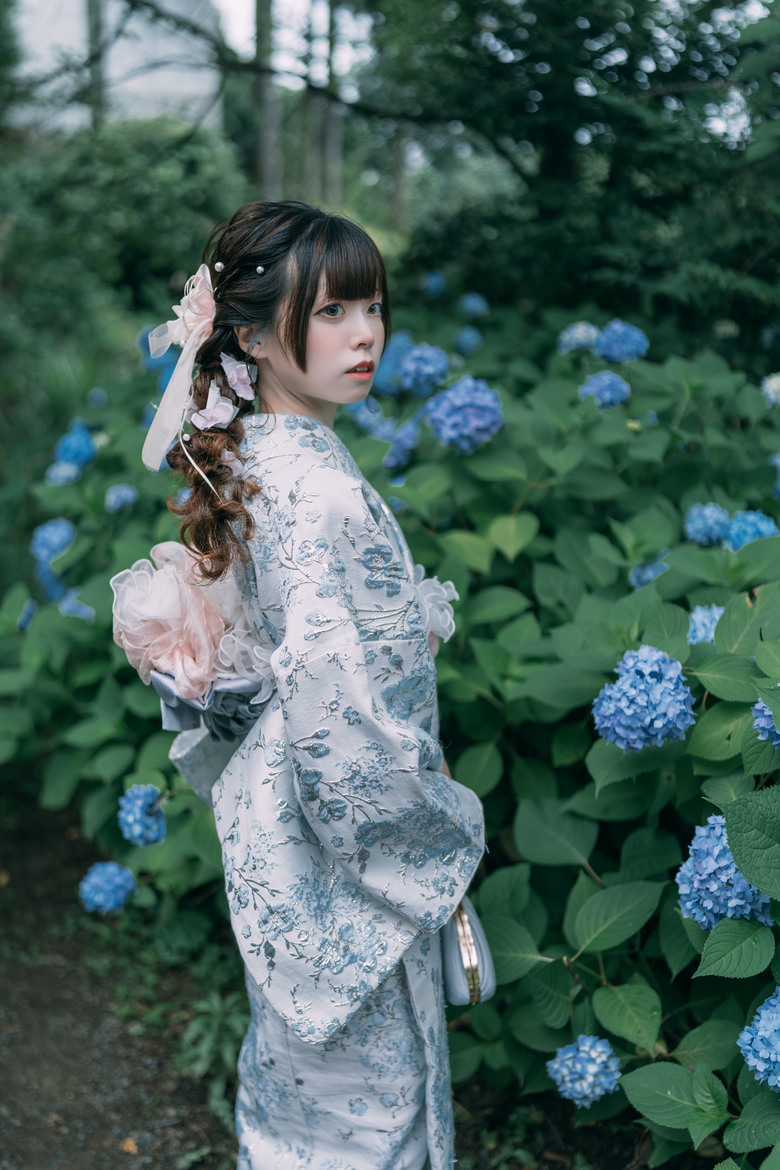 楊谷寺繡球花 - 和服雙女子漫遊 Kyoto