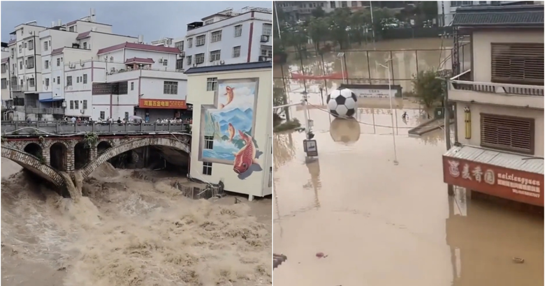 廣東338座水庫洩洪 多地洪水滔天