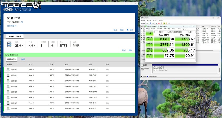 點我看大圖 LaCie 8big Pro5 Thunderbolt 5 外接硬碟陣列開箱體驗 兼具超大容量與高速傳輸的儲存選擇