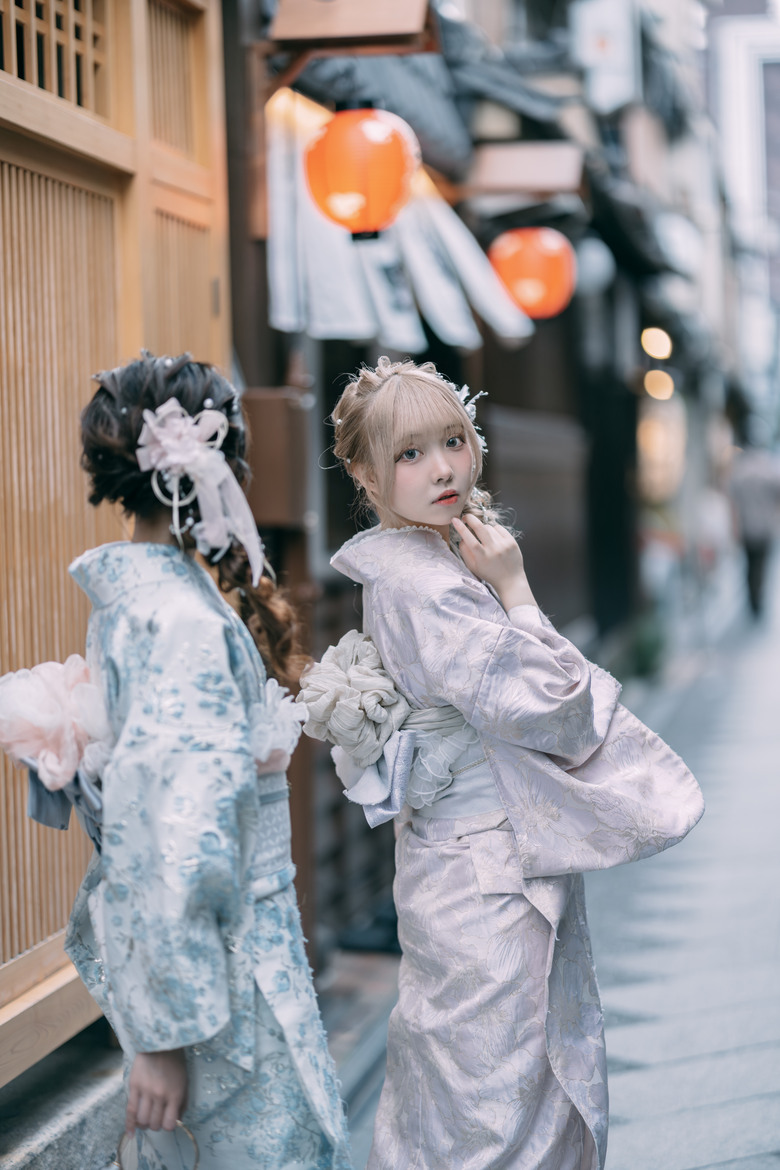 楊谷寺繡球花 - 和服雙女子漫遊 Kyoto