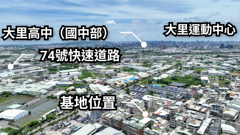 點我看大圖 🌟 大里【透天新案】2房價格買大里 8米”臨路” 4房 雙主臥 首購透天 空拍分享