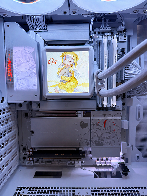 技嘉可愛雕妹 Ari 再進化 B850 AORUS ELITE-P ICE