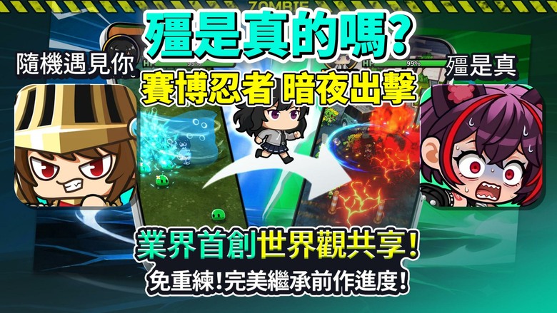 《殭是真的嗎?》隨機遇見你 同款遊戲 6月30日 正式上線 韓國Q萌 末日生存放置型RPG+無限流刷裝 | 公告有大量禮包碼 | 化身賽博龐克忍者指揮官 在無盡屍潮中尋找生存之路 自動養成、地下城刷寶