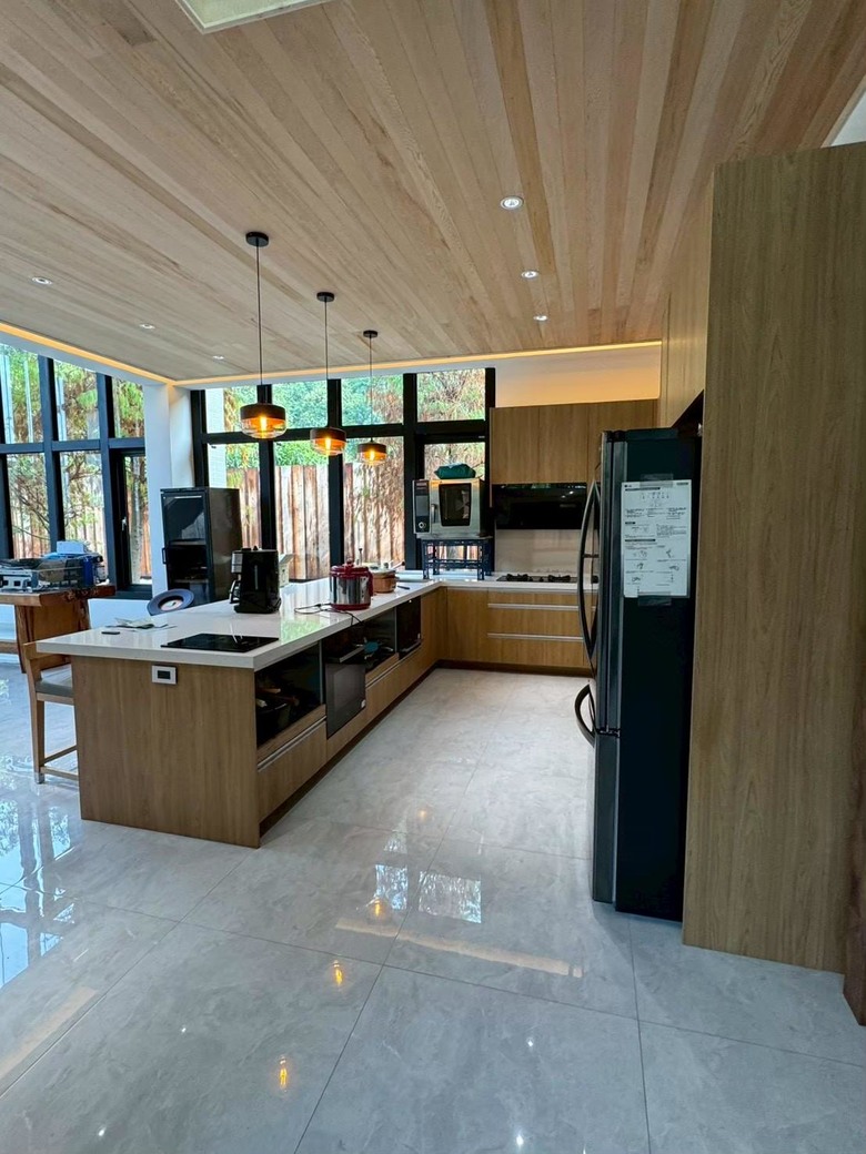 〔分享〕高雄系統廚具｜IH爐烤箱炊飯櫃全嵌進櫃體｜下櫃全做抽屜不做開門櫃
