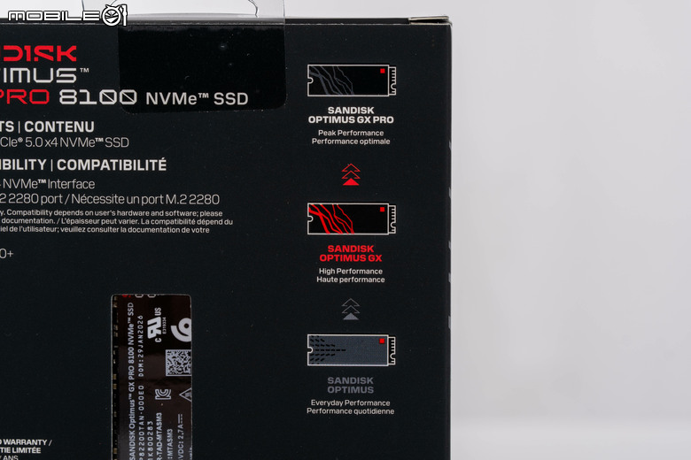 Sandisk Optimus GX Pro 8100／850X 固態硬碟實測 回歸本家後的重新出發之作