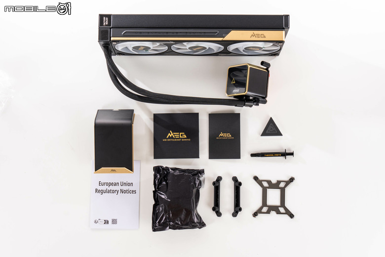 微星 MEG CORELIQUID E15 AIO 水冷散熱器開箱實測 在華麗身形內蘊涵高效散熱性能