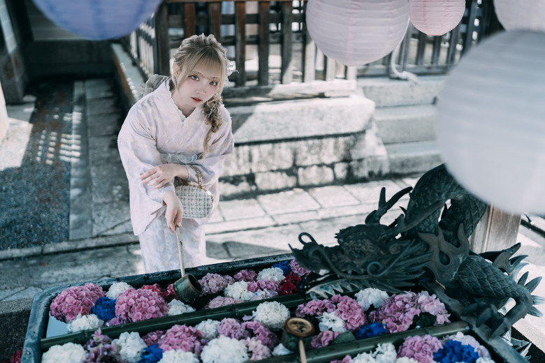 楊谷寺繡球花 - 和服雙女子漫遊 Kyoto