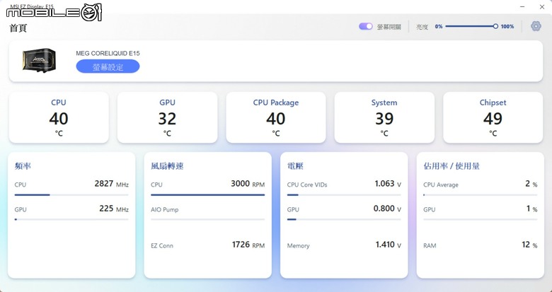 微星 MEG CORELIQUID E15 AIO 水冷散熱器開箱實測 在華麗身形內蘊涵高效散熱性能