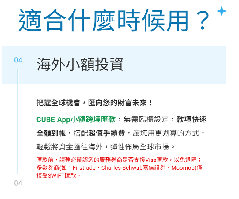 支援Visa匯款的券商?