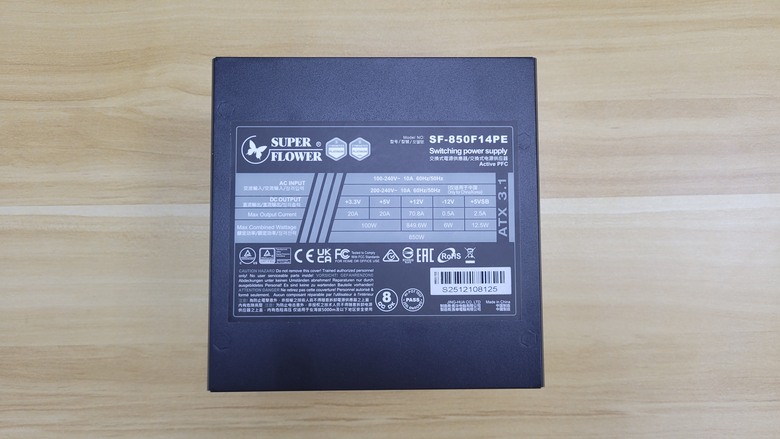 點我看大圖 鴛鴦蝴蝶不是夢 開箱振華LEADEX III PLATINUM 850W