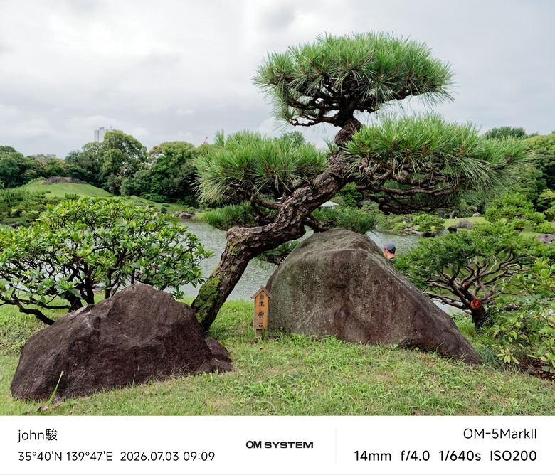 再看一次東京第一日(清澄庭園、藍瓶咖啡、OMSYSTEM PLAZA、炸牛排元村、東京鐵塔)(OM SYSTEM OM-1II、OM-3、OM-5II、TG-7)