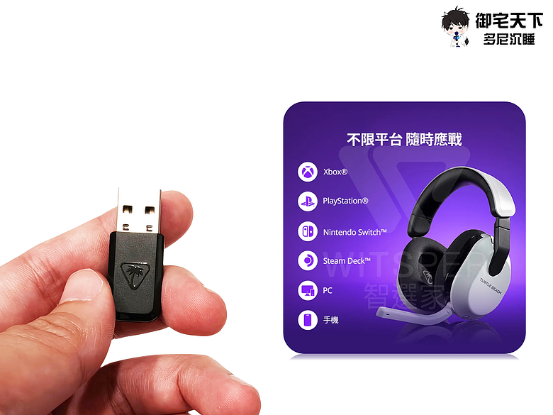 點我看大圖 開箱|Turtle Beach® Stealth™ 600 GEN 3 無線多平台電競耳機 - 50mm 大單體之作,跨平台雙模無線且有 80 小時超長續航!