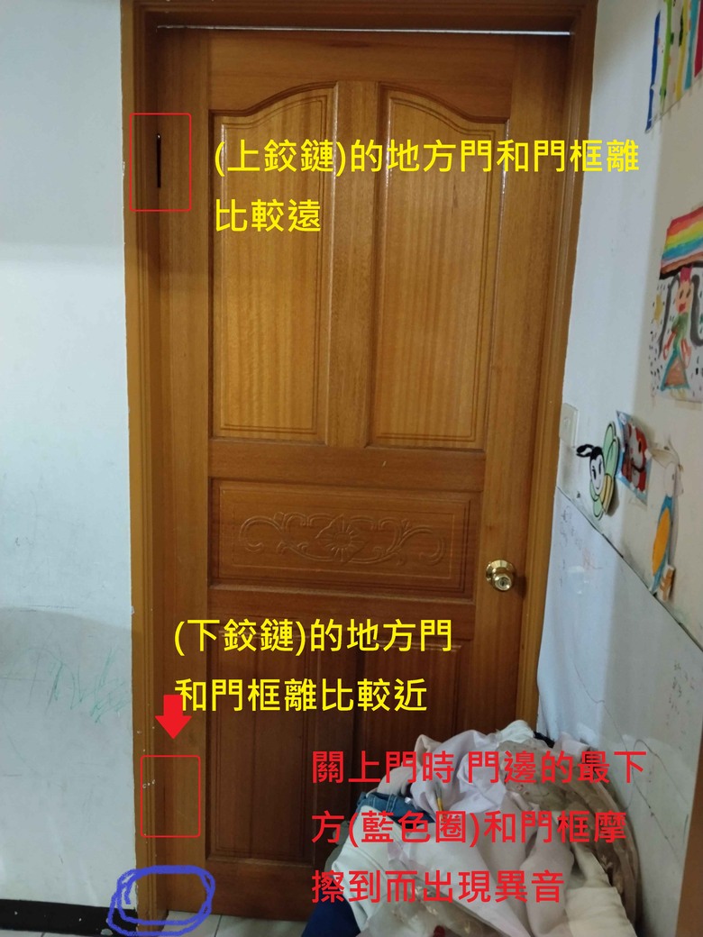 木門鉸鏈處有異音,如何維修?(8/25 19:54 更新)