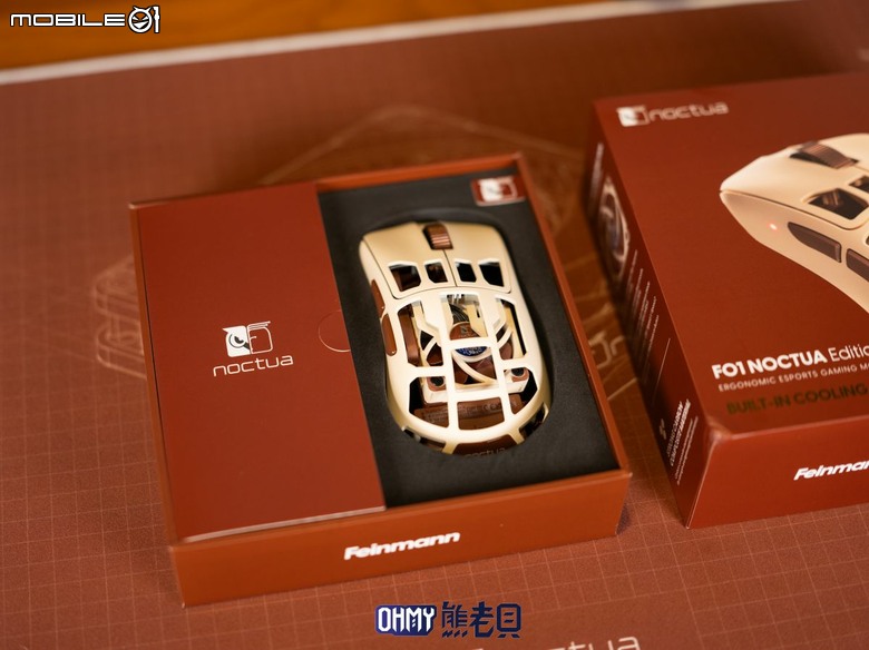 信仰喜+1 貓頭鷹聯名滑鼠 Pulsar Feinmann F01 Noctua Edition