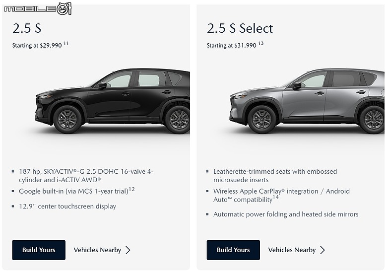 Mazda CX-5 25s Elite 內外觀差異處參考