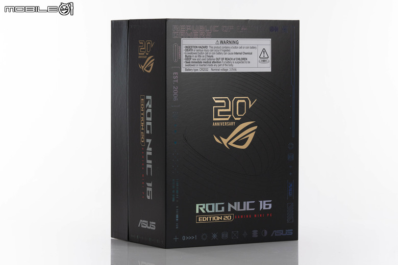 ROG NUC16 Edition 20 電競迷你電腦開箱實測 要價近 20 萬的迷你主機最強之作！