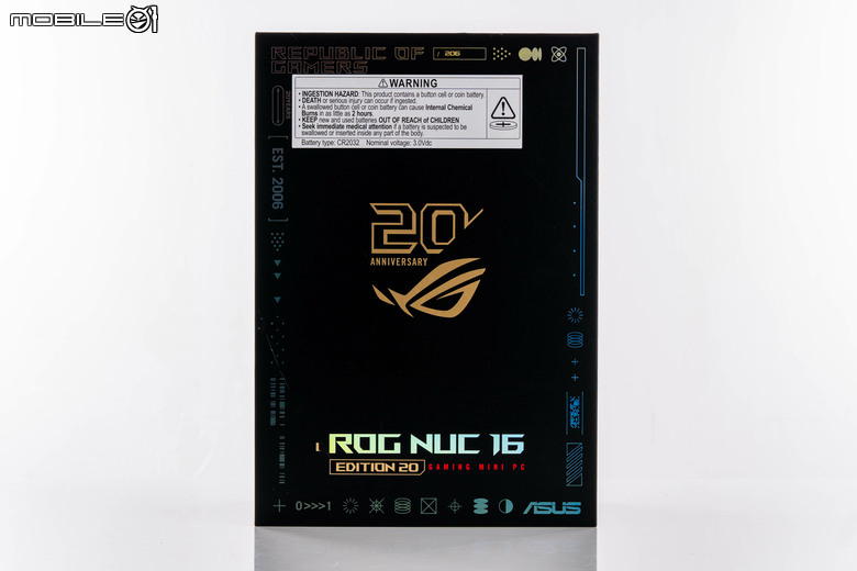 ROG NUC16 Edition 20 電競迷你電腦開箱實測 要價近 20 萬的迷你主機最強之作！