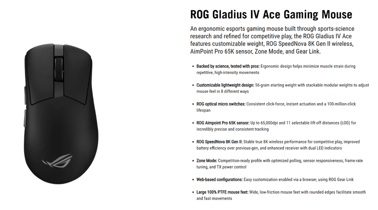 ROG Gladius IV 終於是來了..