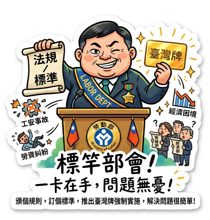 第3講：大家來接龍，解決部會問題真簡單。臺灣職安卡之亂亂10講，不懂亂亂貢，太外行請勿見怪~