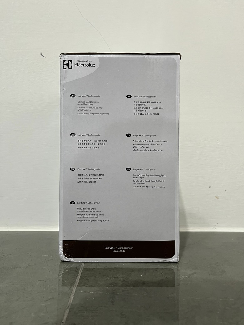[開箱] Electrolux 伊萊克斯 不鏽鋼咖啡磨豆機 ECG3003S