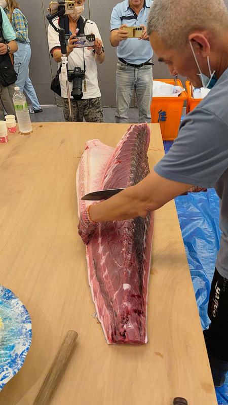 〖分享〗屏東商業聚餐｜整尾200公斤黑鮪魚現切，極品刺身盛合直接吃！