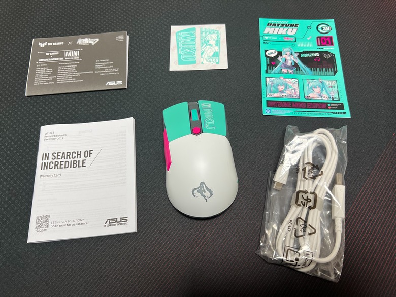 [輕開箱] TUF GAMING Mini Wireless 初音聯名三模滑鼠