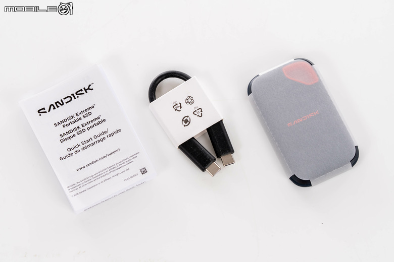SanDisk Extreme Portable SSD（E70）攜帶式固態硬碟開箱試用 小巧體積內兼具大容量與高速傳輸性能