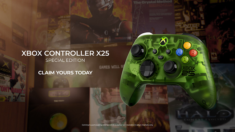 Xbox 25 週年限定系列開放預購｜台灣僅引進透明綠手把，實體光碟也能轉為數位授權！