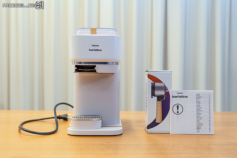 飛利浦 Philips Baristina 一滑即萃義式咖啡機開箱實測|一滑完成現磨咖啡,讓每天在家喝精品咖啡變得更簡單