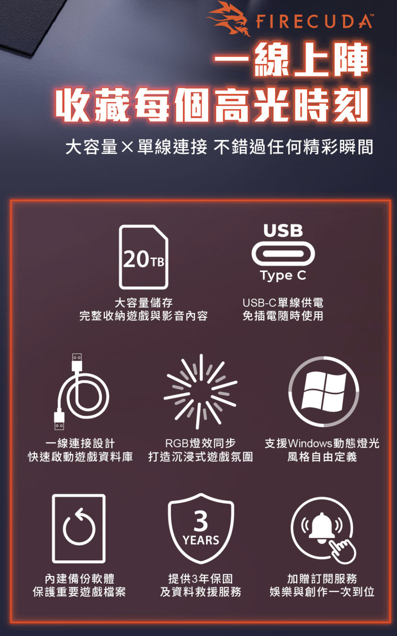 【開箱簡測】Seagate FireCuda X Vault 8TB 效能簡測 (圖多)