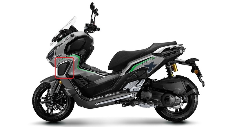 Brera X 300 前防撞塊設計變更